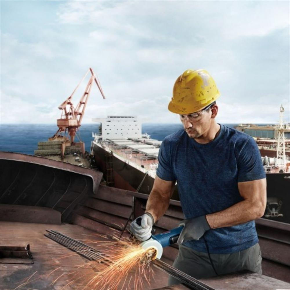 Pulidora 4 ½ Pulgadas Y 5 Pulgadas Bosch Gws 9 125P Paleta 900W 10.000Rpm Eje M14 img #5