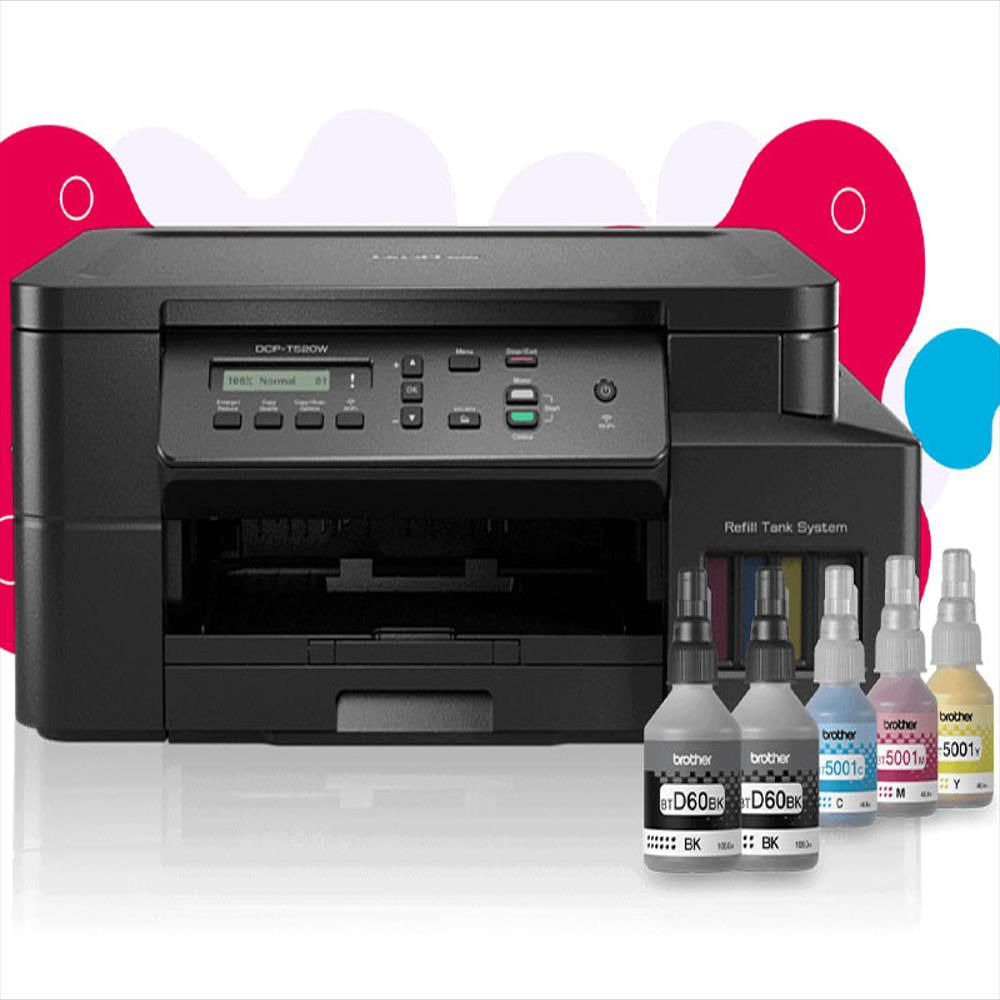 Impresora Multifuncional Color Brother T520w Wifi Amplia New img #2