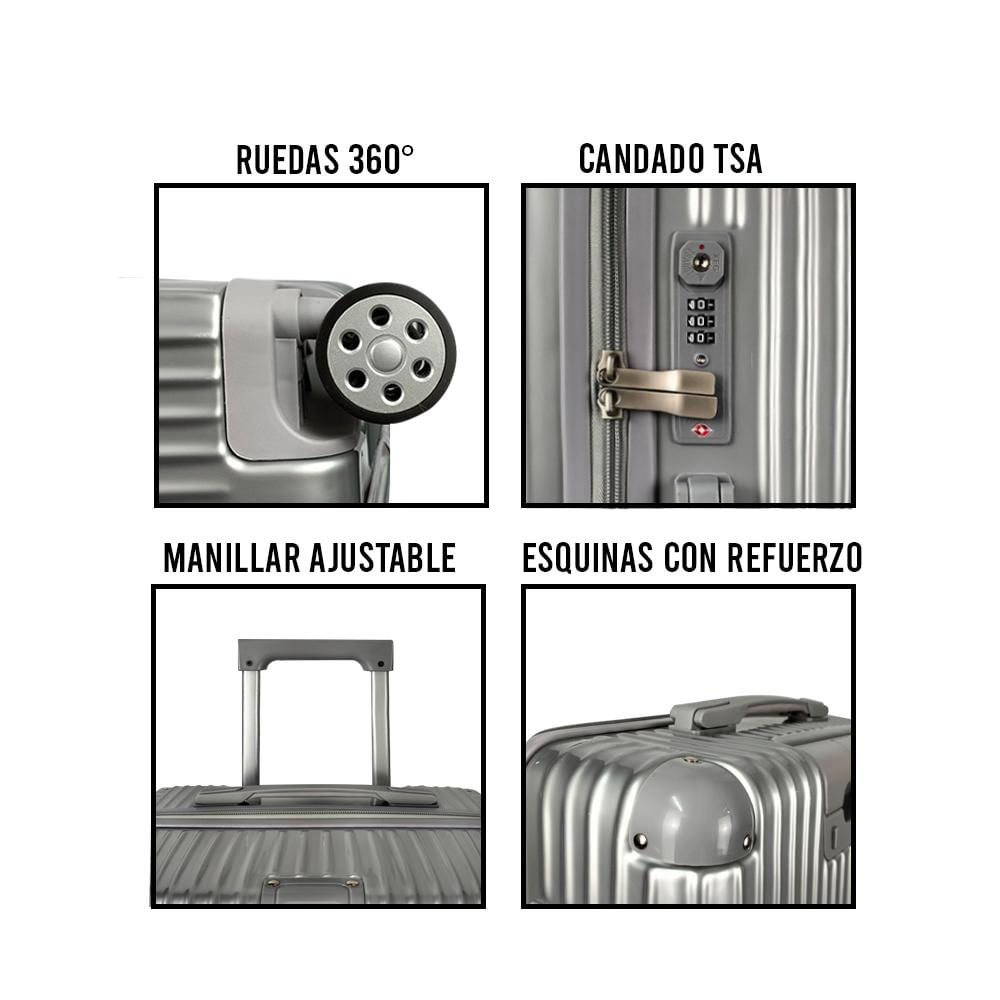 Maleta De Viaje Pc Bin 28 Pulg Negro 9901B img #5