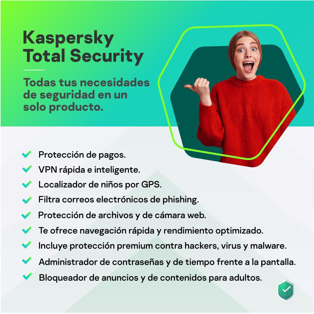 Kaspersky Total Security 1 Dispositivo Esd 1 Año img #2