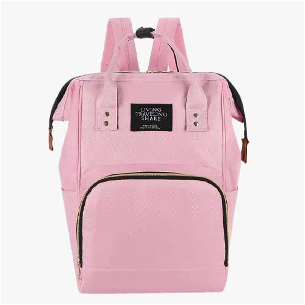 Pañalera Tipo Morral Rosado Gvf11 img #1