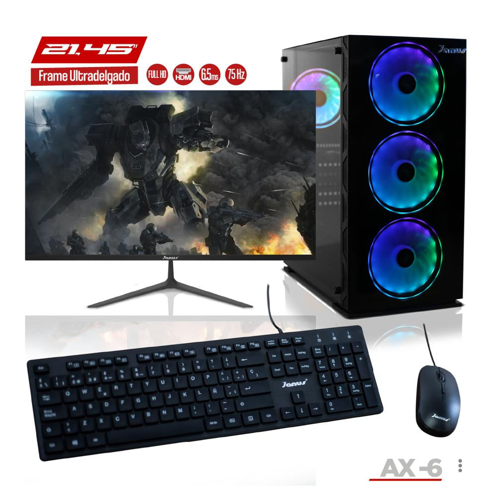 Computador Gamer Ryzen 5 4600G/ Ddr4 8Gb / Ssd 256Gb / Board Msi A320m A Pro / Monitor22 img #1