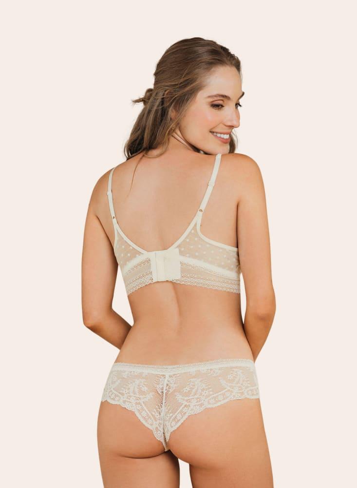 Bralette Triangular Estilo Top Con Encaje 011897 img #4