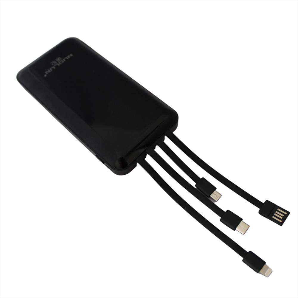 Power Bank Batería Portátil 10000 Mah 4 Cables img #1