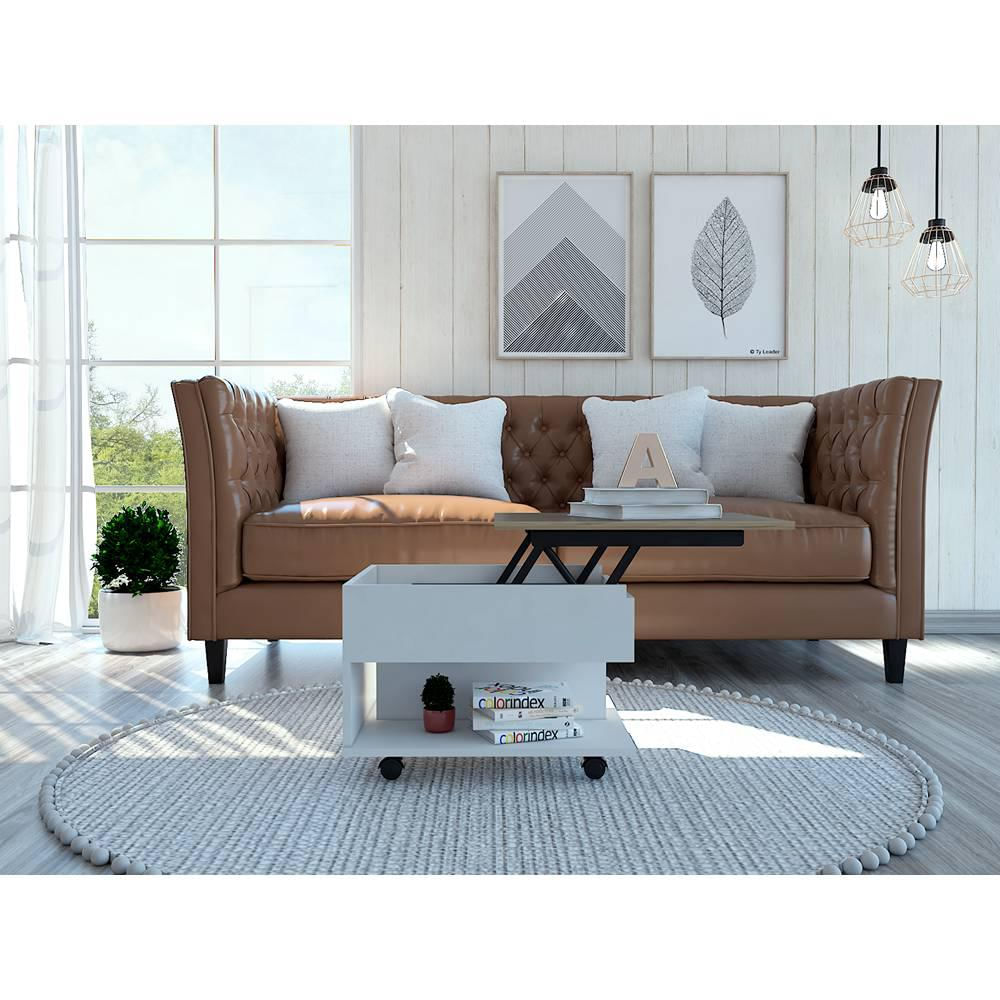 Mesa Luanda Duna Y Blanco 55 Cm Transformable img #5