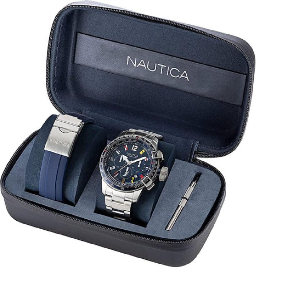 Reloj Nautica Para Caballeros Modelo Napbff106 Diseño Elegante img #2