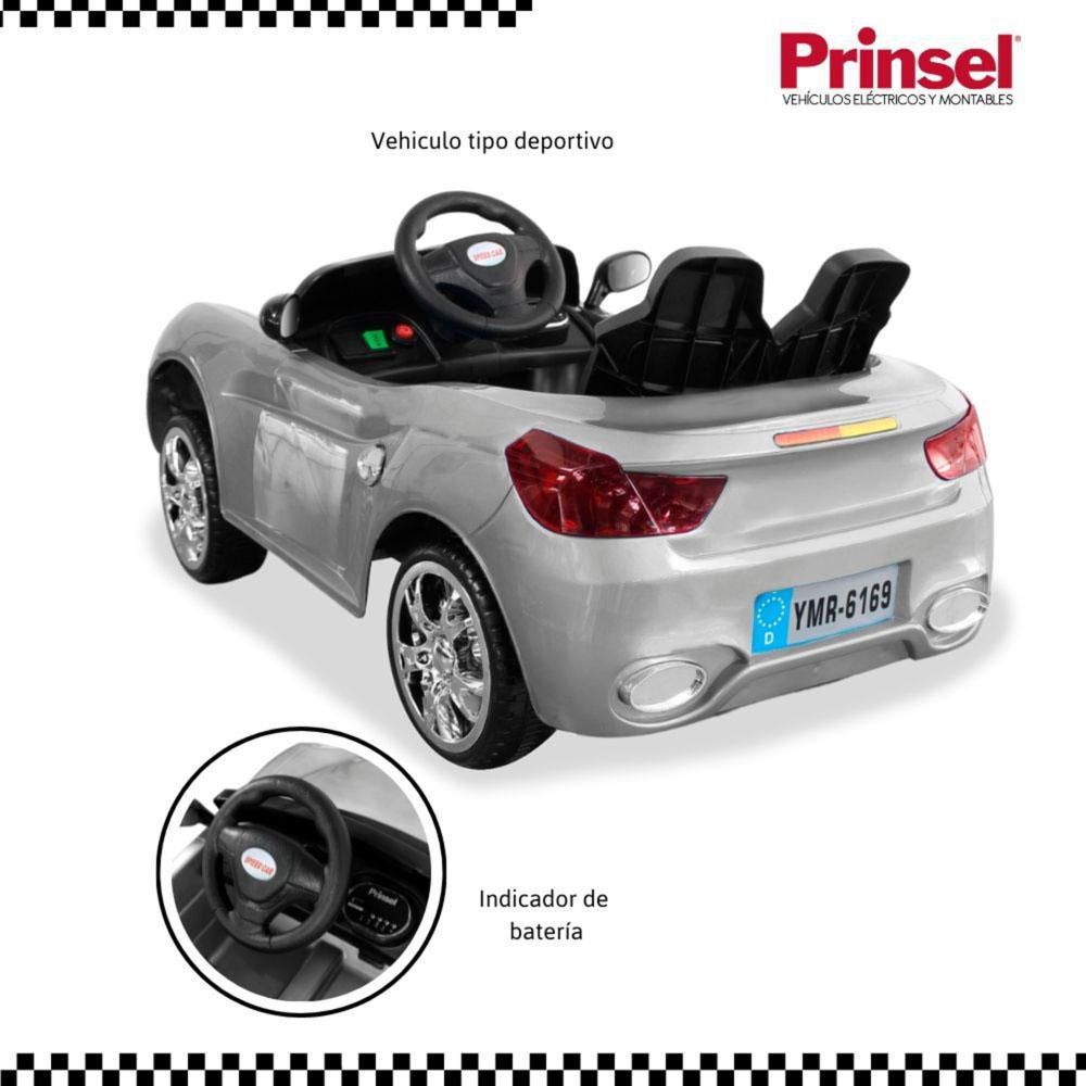 Carro Electrico Para Niños Senna Gt 6 Voltios Plateado PRINSEL img #2