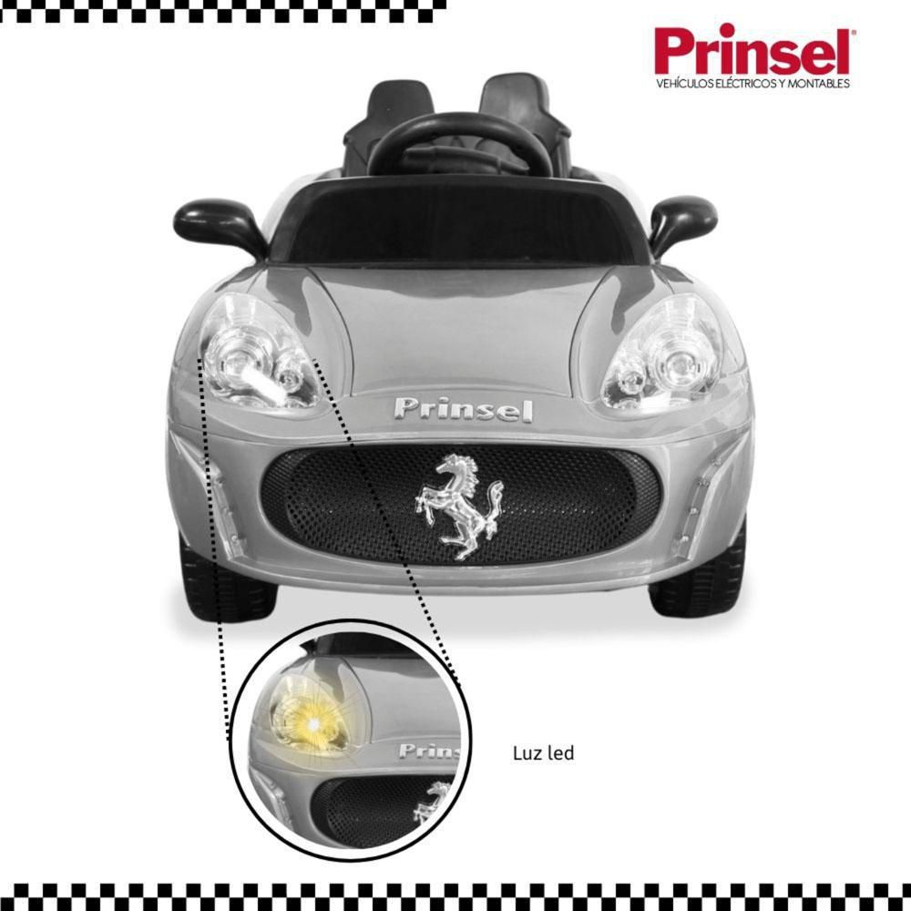 Carro Electrico Para Niños Senna Gt 6 Voltios Plateado PRINSEL img #3