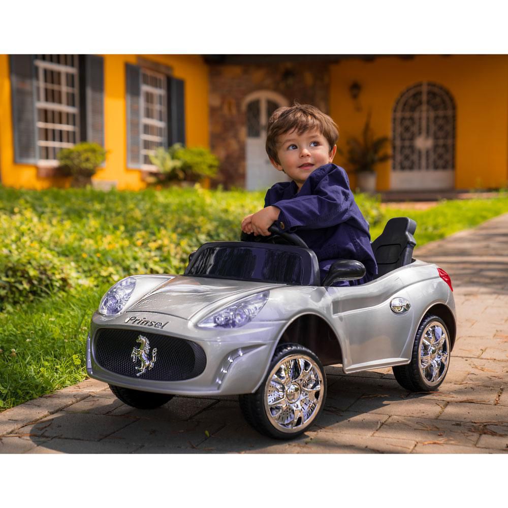 Carro Electrico Para Niños Senna Gt 6 Voltios Plateado PRINSEL img #4