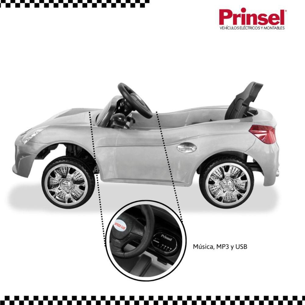 Carro Electrico Para Niños Senna Gt 6 Voltios Plateado PRINSEL img #5
