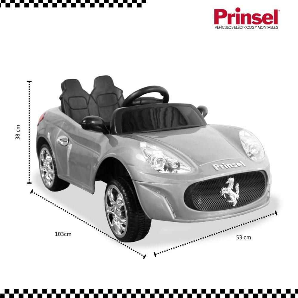 Carro Electrico Para Niños Senna Gt 6 Voltios Plateado PRINSEL img #6