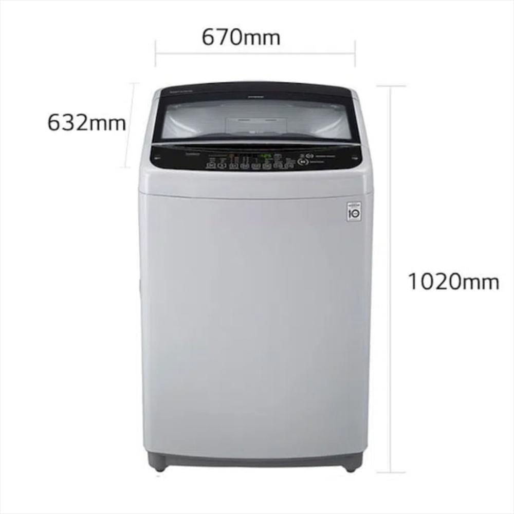 Lavadora Lg 19Kg Automática Wt19dpb.Asfecol Motor Smart Inverter Color Gris img #3